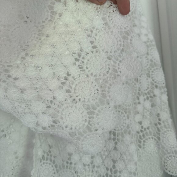 NWT Rabbit Rabbit Rabbit Designs 3/4 Sleeve Shrug Women's 2X White - Picture 5 of 8